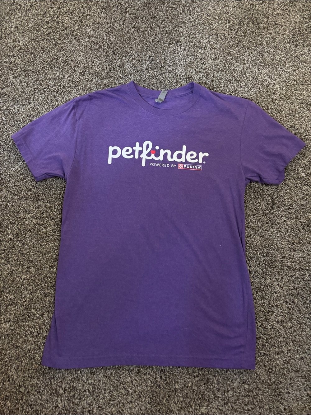 Next Level Apparel Purple Petfinder Logo Tee
